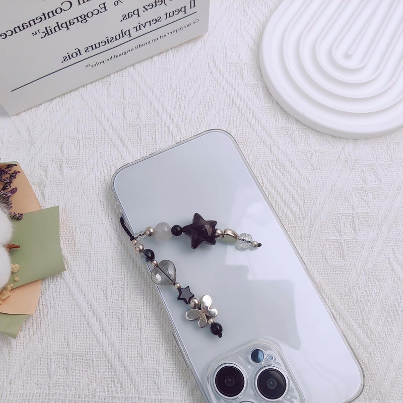 cioatu 1-4PCS Cute Phone Charms Aesthetic Y2K Cell Phone Charms Strap Strawberry Butterfly Star PhoneCharm Y2K Accessories for Bag Keychain Airpods Camera Pendants Decor - Image 4